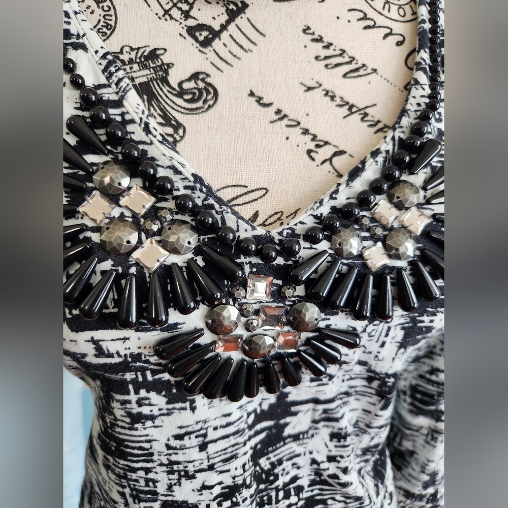 74. Ruby Rd Pattern Top With Embellished Neckline - image 3